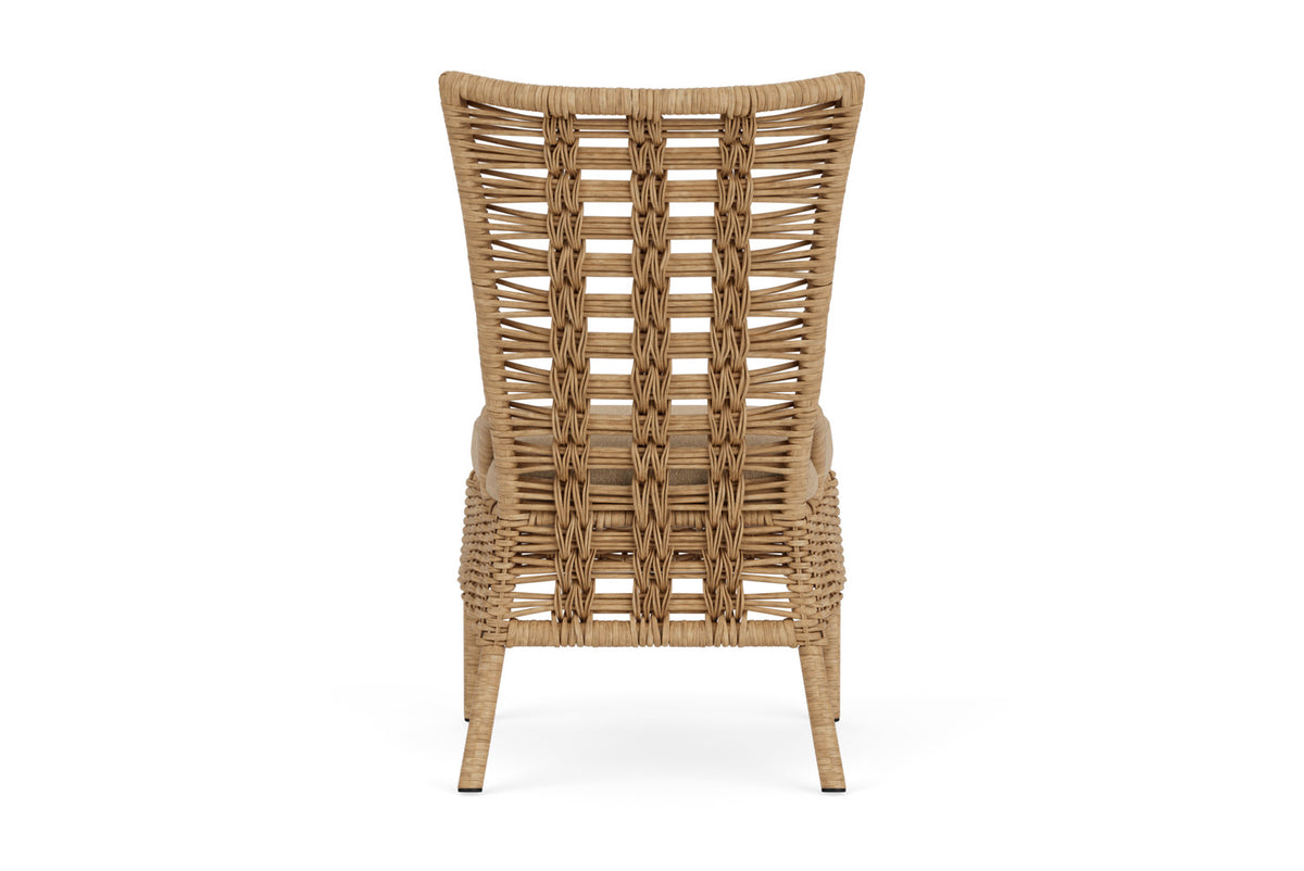 Lloyd Flanders Magnolia Armless Dining Chair with Hayden Sand fabric, view 7