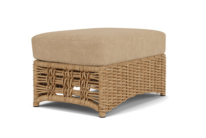 Lloyd Flanders Magnolia Ottoman with Hayden Sand fabric, view 3