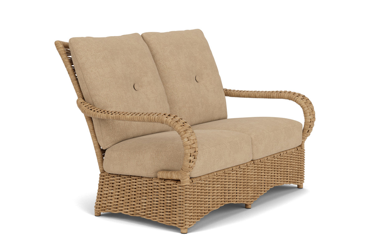 Lloyd Flanders Magnolia Loveseat with Hayden Sand fabric, view 3