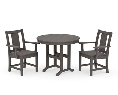 POLYWOOD Prairie 3-Piece Farmhouse Dining Set in Driftwood