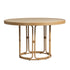 Lloyd Flanders Riviera 48" Round Dining Table with Travertine Top, lifestyle photo 1