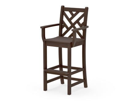 POLYWOOD Chippendale Bar Arm Chair in Kona