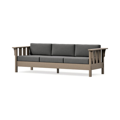 POLYWOOD Acadia Deep Seating Sofa in Vintage Sahara / Ash Charcoal
