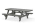 POLYWOOD Rockford 85” ADA Picnic Table in Slate Grey