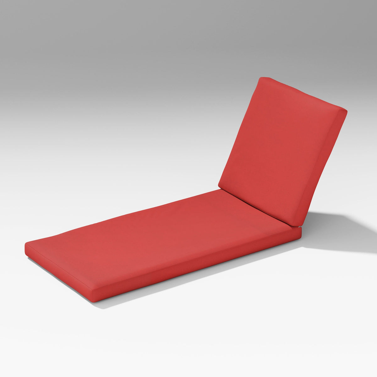 POLYWOOD PW Designer Series Estate Chaise Lounge Full Cushion in Crimson Linen