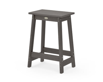 POLYWOOD Modern Studio Counter Stool in Driftwood