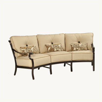 Castelle Monterey Cushioned Crescent Sofa, view 2