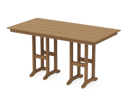 POLYWOOD Farmhouse 37" x 72" Counter Table in Natural