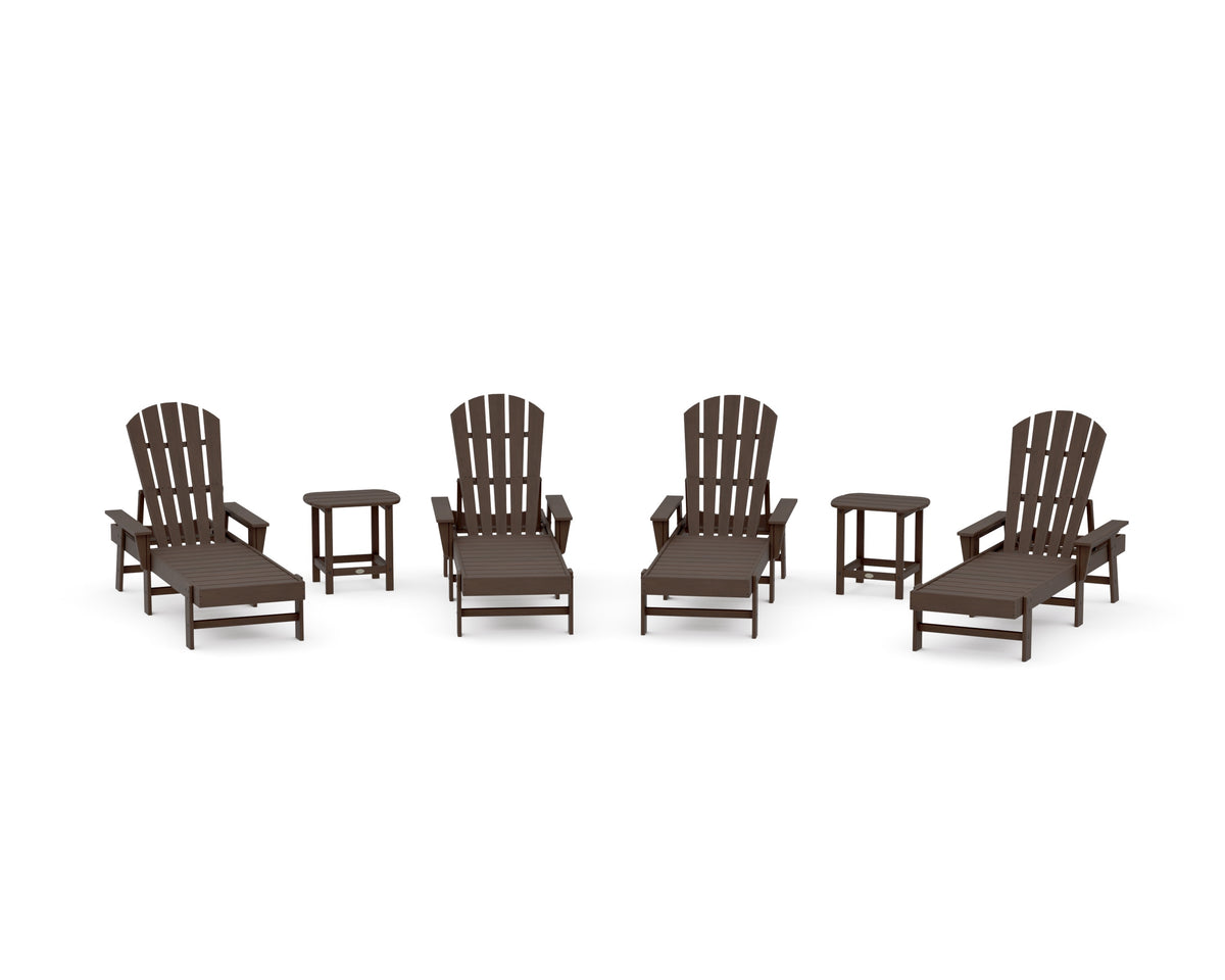 POLYWOOD South Beach Chaise 6-Piece Set in Kona