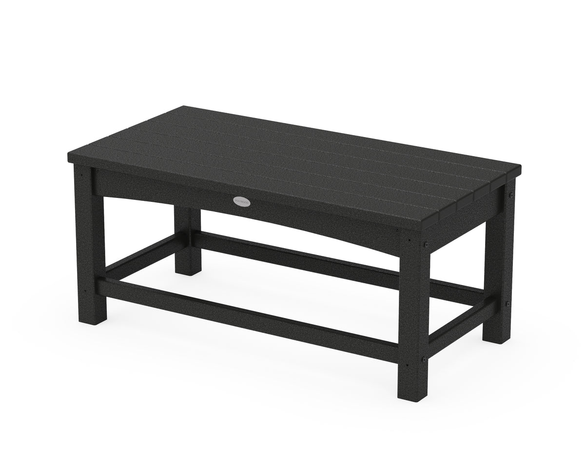 POLYWOOD Club Coffee Table in Black