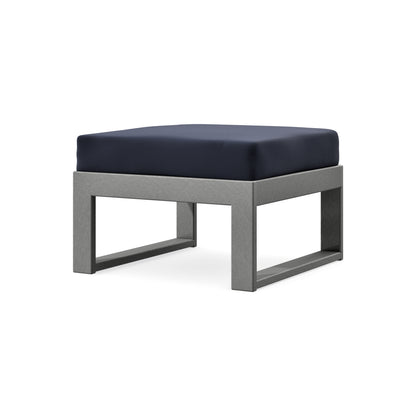 POLYWOOD Modular Ottoman - Modern in Slate Grey / Navy