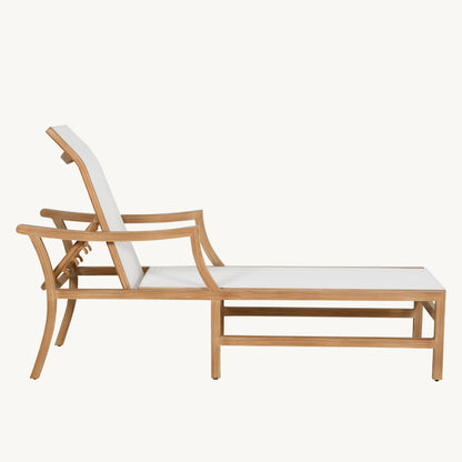 Castelle Nicoya Adjustable Sling Chaise Lounge, view 3