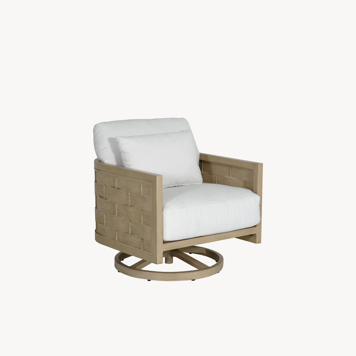 Castelle Biscayne Cushioned Lounge Swivel Rocker, view 6