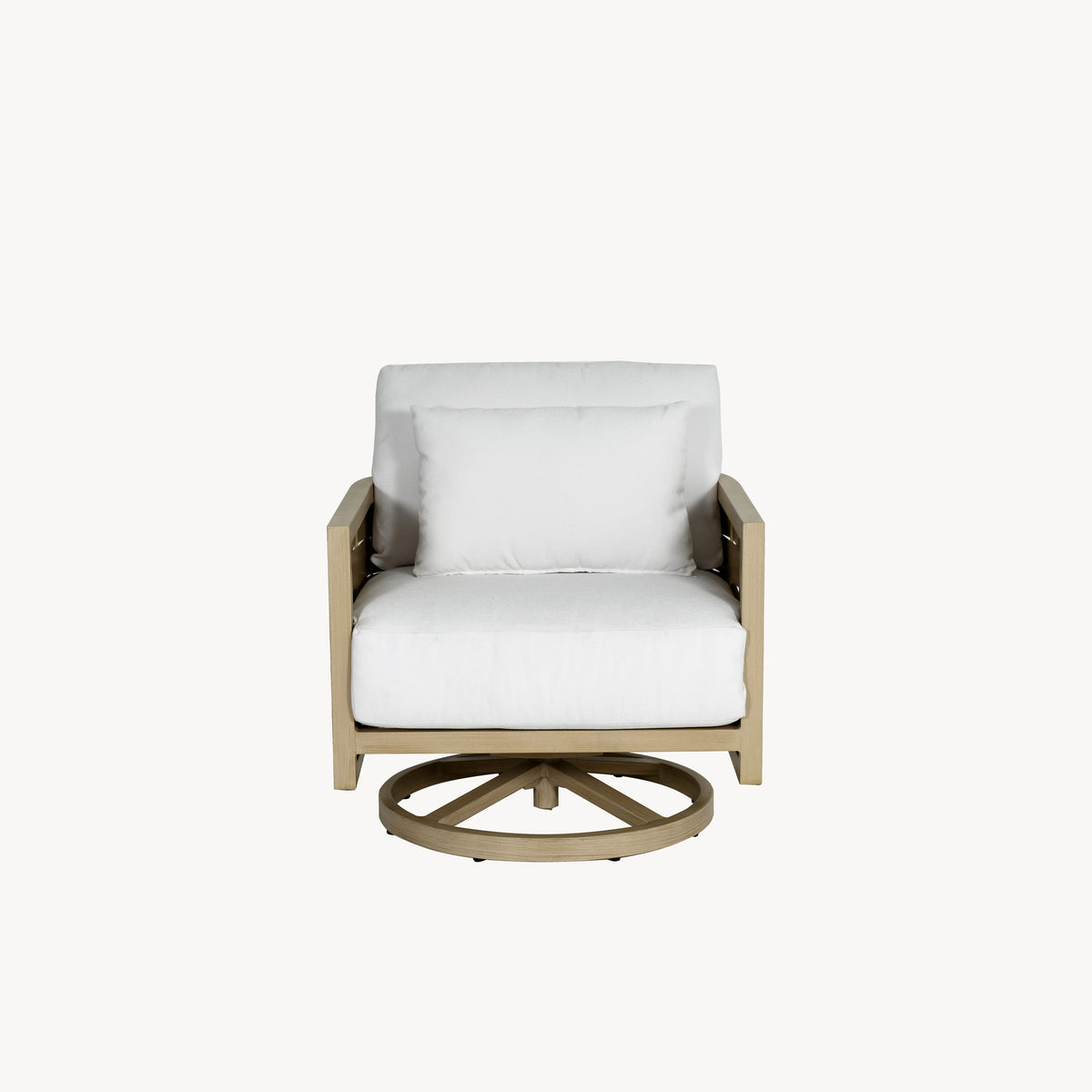 Castelle Biscayne Cushioned Lounge Swivel Rocker
