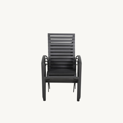 Castelle Santorini Stackable Slats Dining Chair, view 6