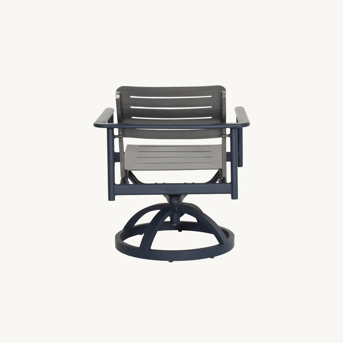 Castelle Davenport Stackable Slats Arm Dining Swivel Rocker, view 2