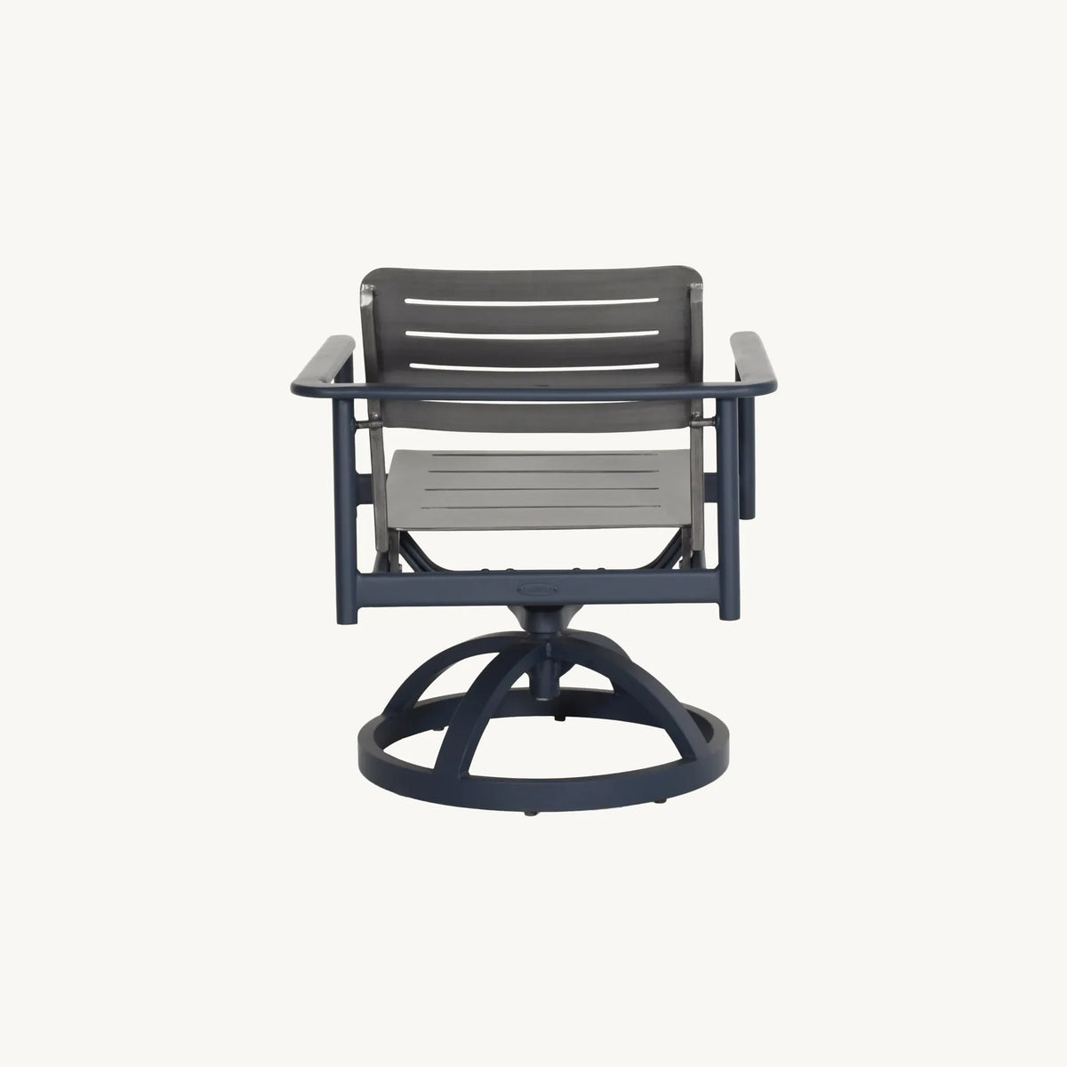 Castelle Davenport Stackable Slats Arm Dining Swivel Rocker, view 2