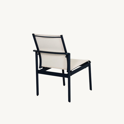 Castelle Davenport Sling Armless Dining Chair, view 4