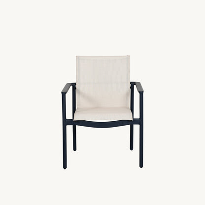 Castelle Davenport Sling Arm Dining Chair