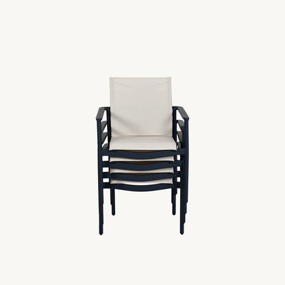 Castelle Davenport Sling Arm Dining Chair, view 6