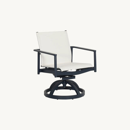 Castelle Davenport Sling Arm Dining Swivel Rocker, view 5