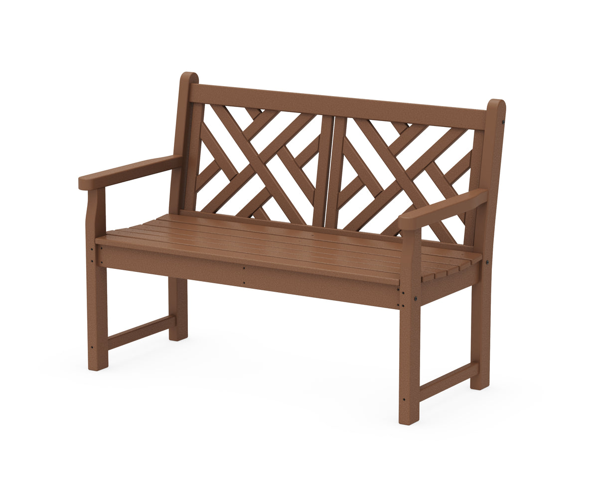 POLYWOOD Chippendale 48" Bench in Teak