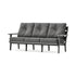 POLYWOOD Lakeside Deep Seating Sofa in Slate Grey / Ash Charcoal