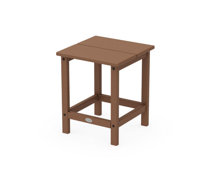 POLYWOOD Studio Square Side Table in Teak