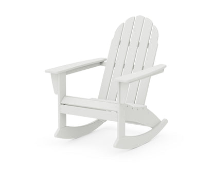 POLYWOOD Vineyard Adirondack Rocking Chair in Vintage White