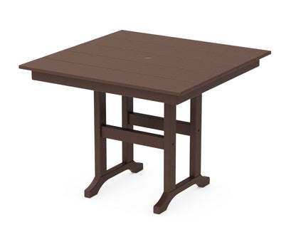 POLYWOOD Farmhouse 37" Dining Table in Mahogany