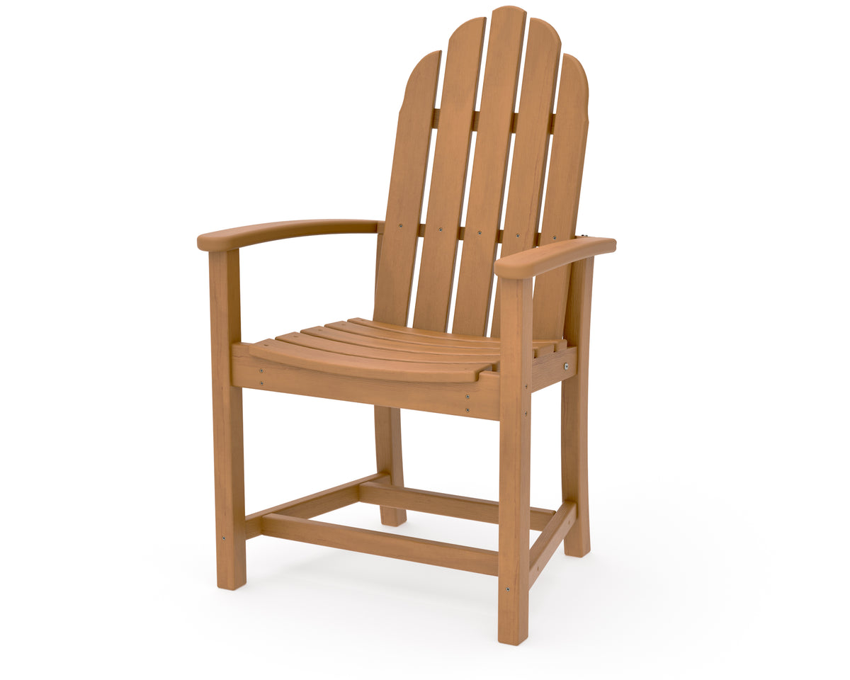 POLYWOOD Classic Adirondack Dining Chair in Natural