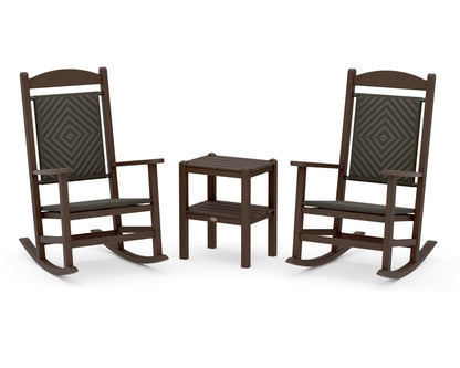 POLYWOOD Presidential Woven Rocker 3-Piece Set in Kona / Cahaba