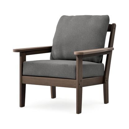 POLYWOOD Cottage Deep Seating Chair in Kona / Ash Charcoal