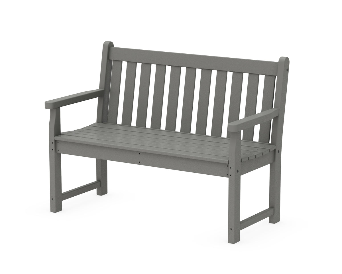 POLYWOOD Traditional Garden 48" Bench in Slate Grey