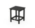 POLYWOOD Long Island 18" Side Table in Black
