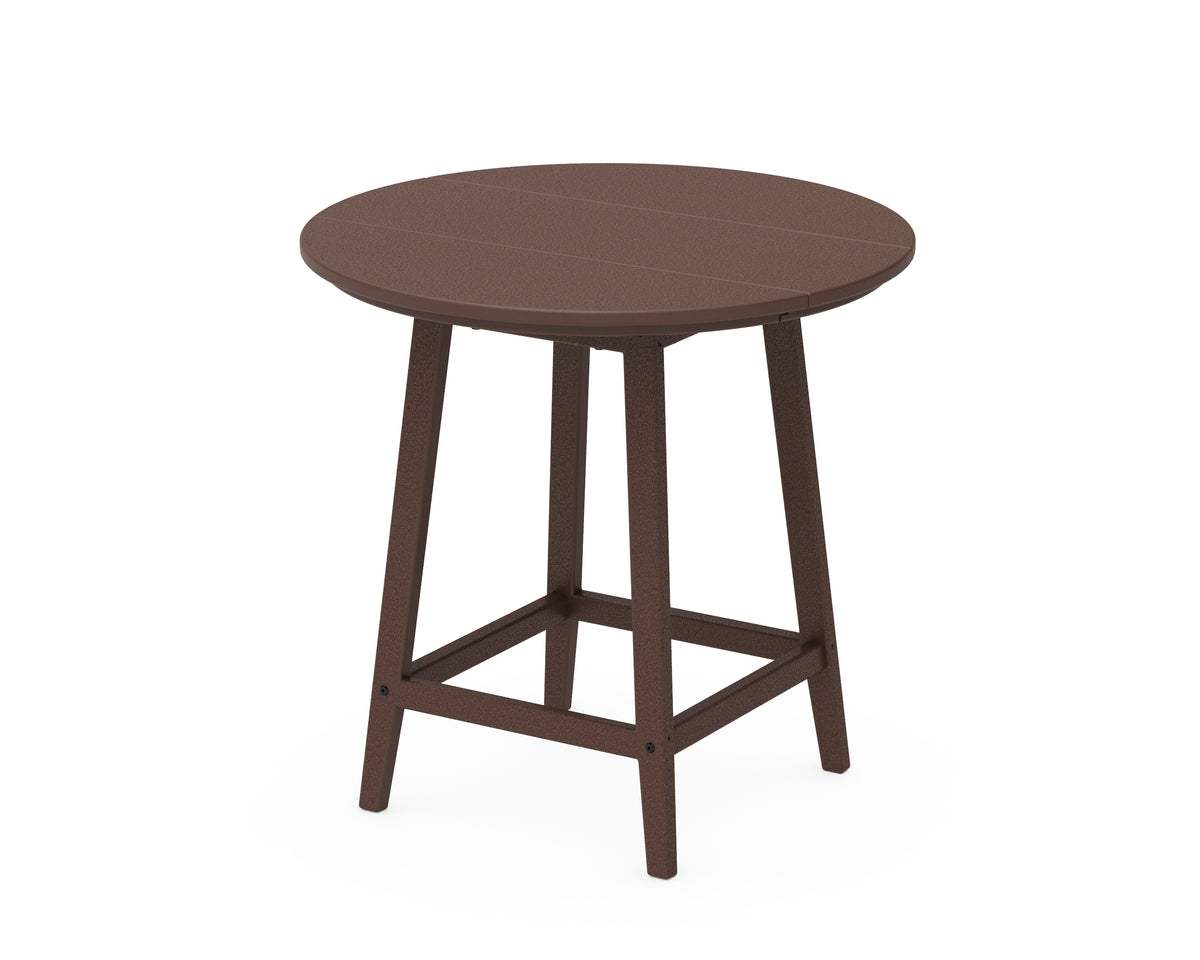 POLYWOOD Studio 30" Round Bistro Table in Mahogany