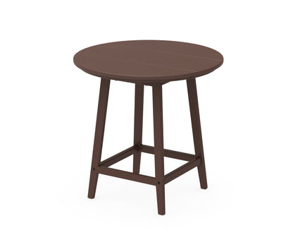 POLYWOOD Studio 30" Round Bistro Table in Mahogany
