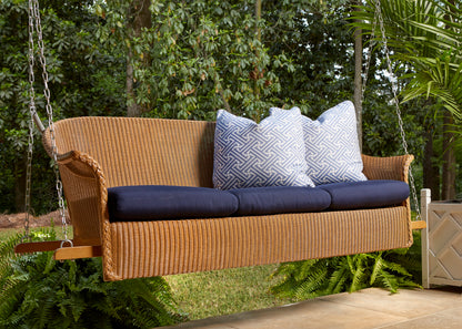 Lloyd Flanders Lloyd Loom 3-Seat Sofa Swing – 1x1 Weave, lifestyle photo 3