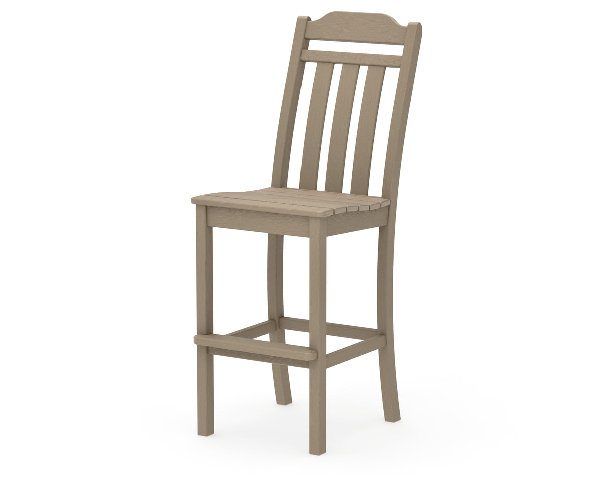 POLYWOOD Cottage Bar Side Chair in Vintage Sahara