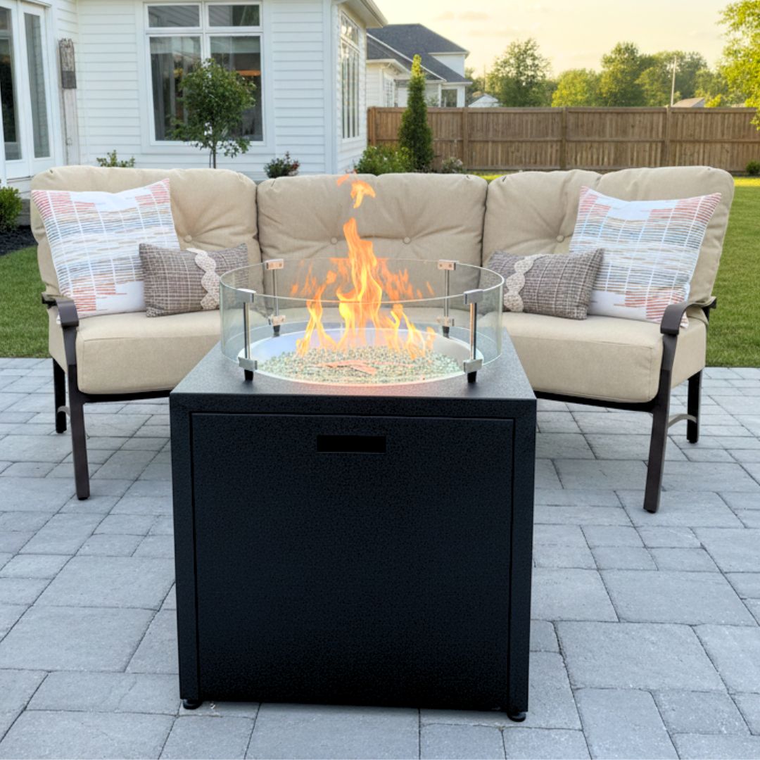 Lighthouse Casual Square Gas Fire Pit
