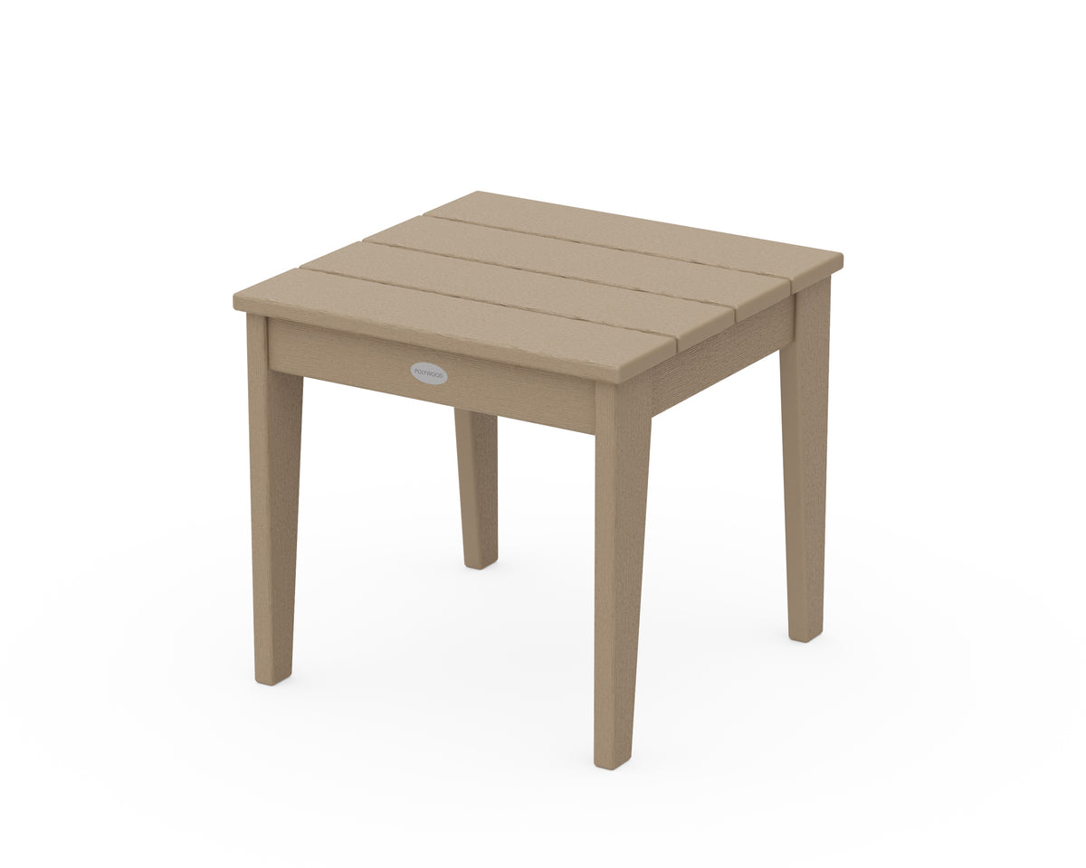 POLYWOOD Newport 18" Side Table in Vintage Sahara