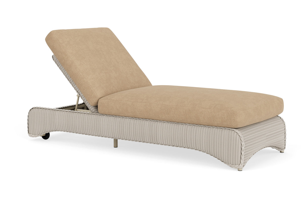 Lloyd Flanders Lloyd Loom Chaise – 2x2 Weave in Linen with Hayden Sand fabric, view 3