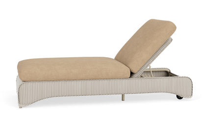 Lloyd Flanders Lloyd Loom Chaise – 2x2 Weave in Linen with Hayden Sand fabric, view 9