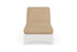 Lloyd Flanders Lloyd Loom Chaise – 2x2 Weave in White with Hayden Sand fabric