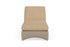 Lloyd Flanders Lloyd Loom Chaise – 2x2 Weave in French Beige with Hayden Sand fabric