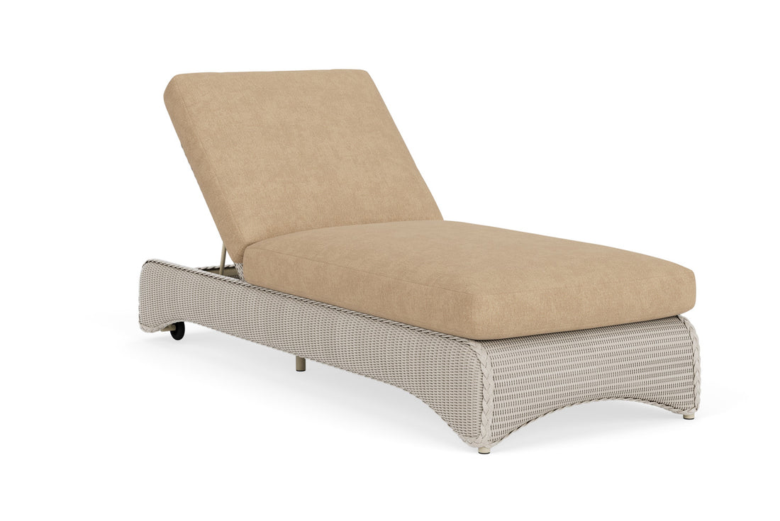 Lloyd Flanders Lloyd Loom Chaise – 2x2 Weave in Linen with Hayden Sand fabric, view 2