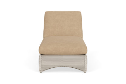 Lloyd Flanders Lloyd Loom Chaise – 2x2 Weave in Linen with Hayden Sand fabric