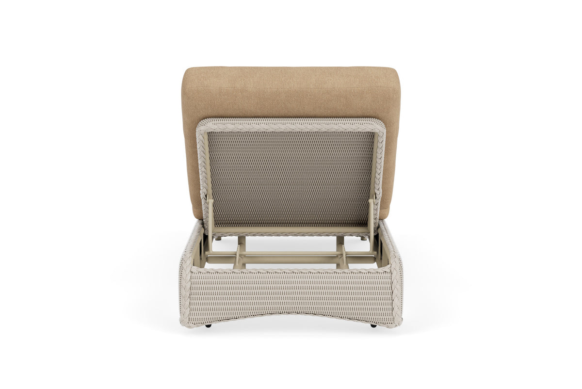 Lloyd Flanders Lloyd Loom Chaise – 2x2 Weave in Linen with Hayden Sand fabric, view 7