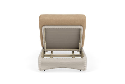 Lloyd Flanders Lloyd Loom Chaise – 2x2 Weave in Linen with Hayden Sand fabric, view 7