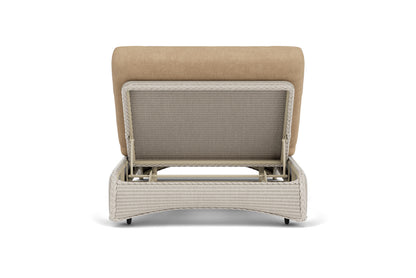 Lloyd Flanders Lloyd Loom Double Chaise – 2x2 Weave in Linen with Hayden Sand fabric, view 7